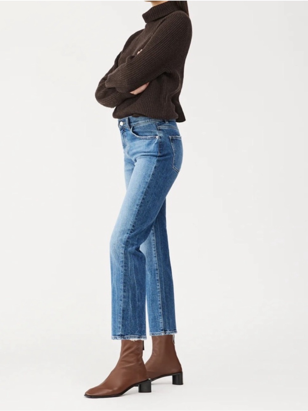 DL1961 Patti Straight High Rise Vintage Ankle_ Twilight Hour Jeans SZ 31